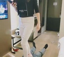 【武汉小主】棉袜堵嘴高跟裸足踩踏 bf11161