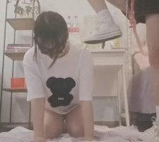 【00小主十言】帆布鞋白袜羞辱女奴 bf11919