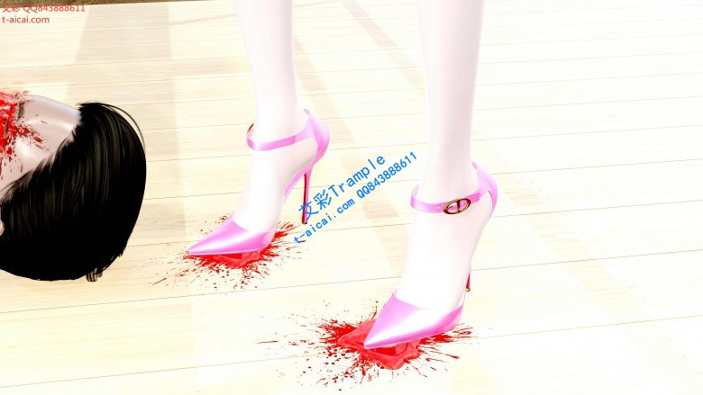 超美美少女漫画系列（拖鞋+肉丝美腿+平底鞋+高跟踩杀）YC-200209