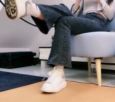 【嘉妮S】夜跑后原味白袜鞋袜辱狗 bf25923