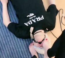 【嘉妮】清晨调口塞狗/踩踏/钻胯/虐乳/裸足深喉舔 bf27246