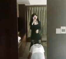 【米小唐】黑丝高跟御姐调-骑马遛狗转胯 bf28542