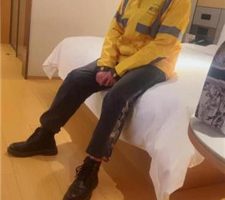 【盖洛】惩罚迟到的外卖员-短靴原味黑棉袜 bf37157