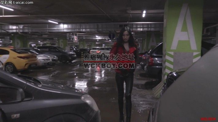 15cm-Maria地下停车场踩踏人肉脚垫！金属高跟踩踏深喉舔脏鞋底！bf14743