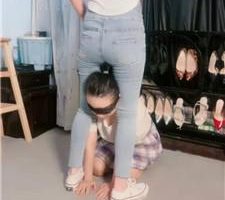 【梦幻大大】母畜-骑脖转胯/耳光/踩狗爪/喂口水/跪舔帆布鞋/塞嘴 bf38900