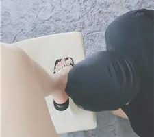 【灵竹】反绑贱奴舔脏鞋裸足/高跟踩狗头狗舌 bf39537