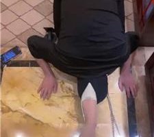 【甜心教主】狗链遛狗/狠抽耳光/原味堵嘴/舔超脏鞋底 bf40283