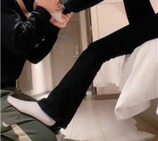 【P崽】跪舔裸足/白袜塞嘴 JS240418-13