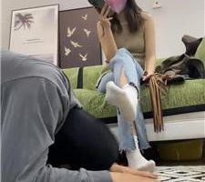 【jenn】近距离-迷恋白袜的狗就是骚 bf41435