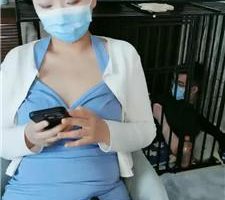 【桃桃樱】狗笼囚禁陪主人直播 JS240905-18