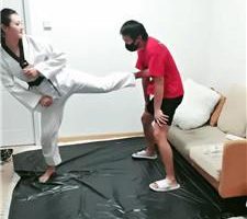 【高兴儿】跆拳道女神暴力踢踹/腿绞 bf44866