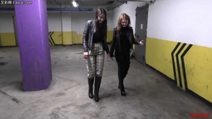 15cm-沦为白富美们擦鞋布的小伙！舌头清理她们的皮靴脏鞋底被俯视bf22849