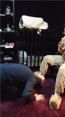 【尊主】毛拖鞋捂白袜强迫舔 JS250108-8