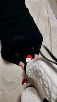 【小羊咩咩】骑马皮带鞭打/棉袜脚踩虐 JS250107-43