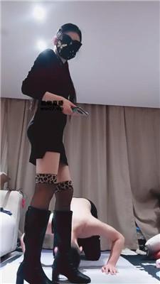 【羽唯大大】高跟长靴踩虐-重度鞭打【完整版】 JS250307-14