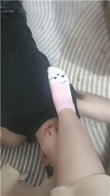 【猫女王】粉色棉袜裸足狂舔 JS250331-12