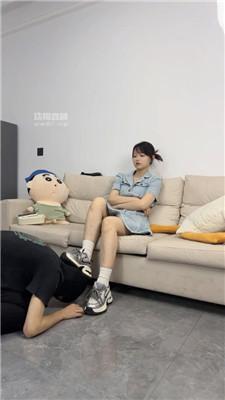 【白鹭】银鞋子白袜踩踏地毯奴 bf54586