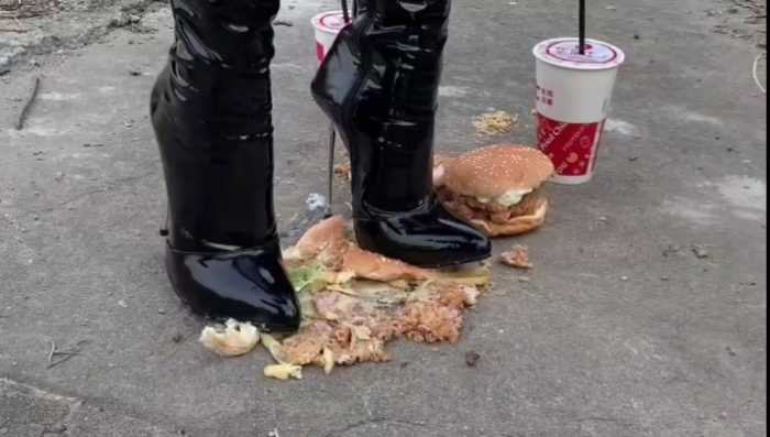 A212 – 潇雅细跟皮靴野外踩烂汉堡套餐 JS250721~7