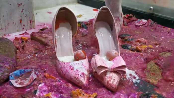 多种水果入鞋踩踏 JS251001~6